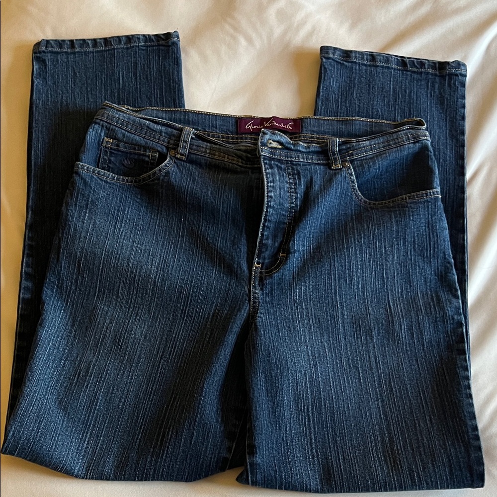 Gloria Vanderbilt High Rise Indigo Jeans Size 12
